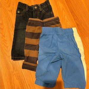 Bundle- three pairs of pants 6 months